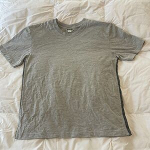 Merona Ladies Tee Size M Gray with Side Stripe Y2K Skater Girl